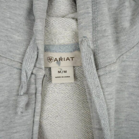 Ariat Grayson Womens Full Zip Heather Gray Hooded Jacket Size M - Picture 5 of 8